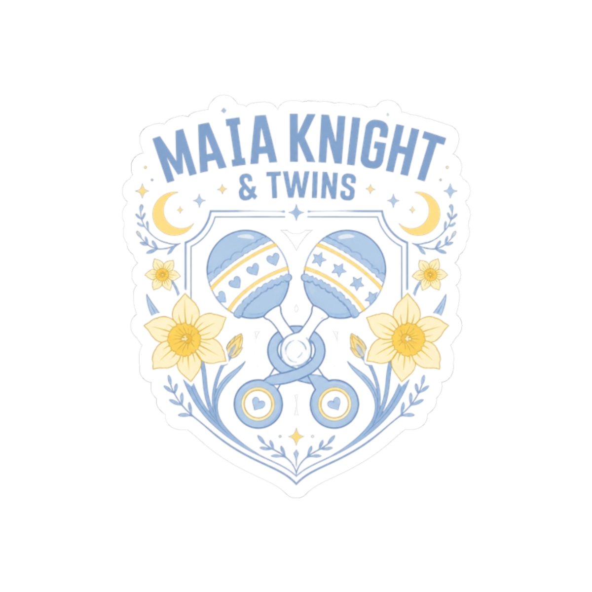 Maia Knight "Maia Knight & Twins" Sticker - Official Stickers merchandise