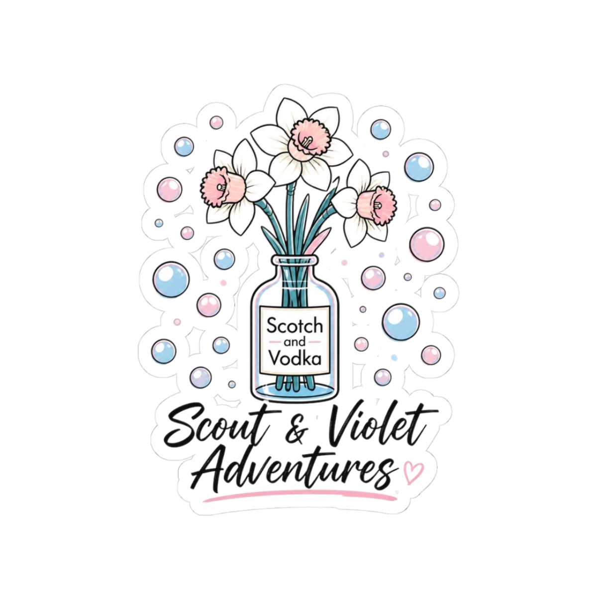 Maia Knight "Scotch and Vodka" Sticker - alternate angle 1, merchandise