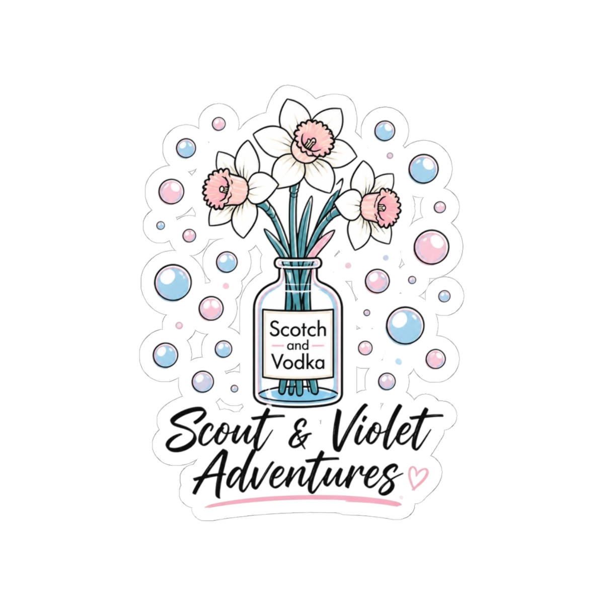 Maia Knight "Scotch and Vodka" Sticker - alternate angle 3, merchandise