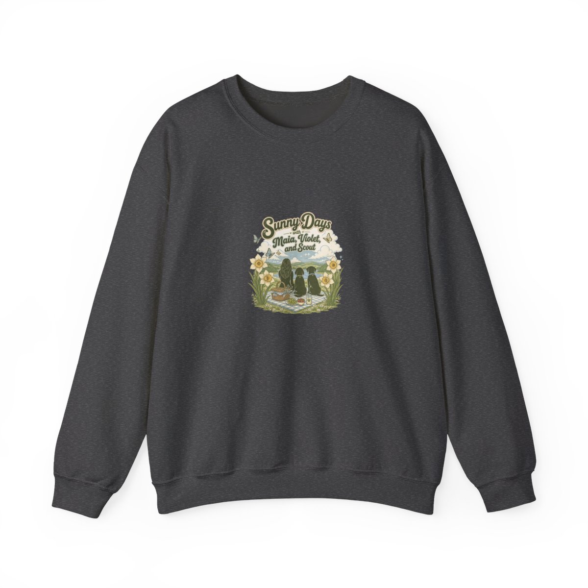 Maia Knight "Sunny Days with Maia, Violet, and Scout" Crewneck - alternate angle 4, merchandise