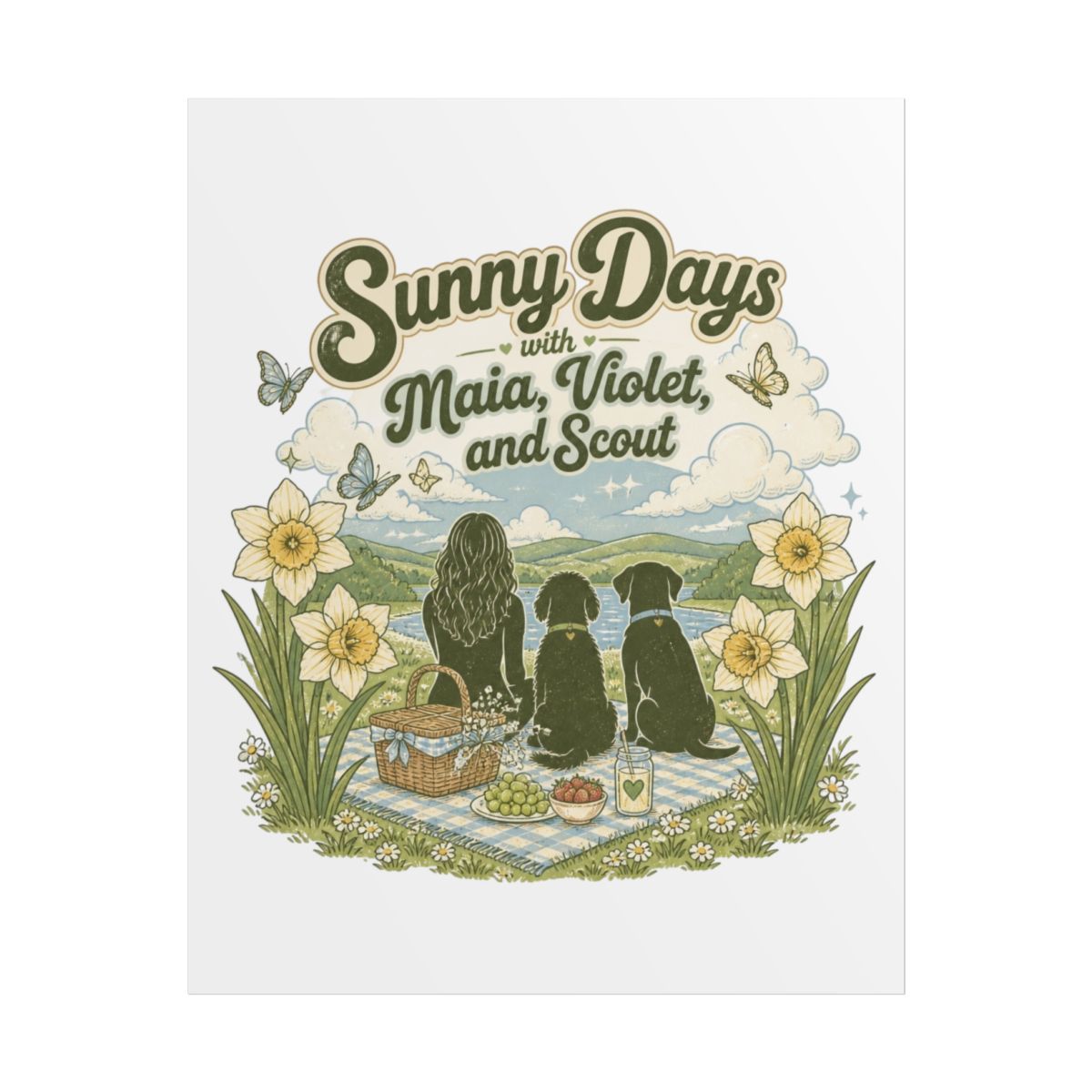 Maia Knight "Sunny Days with Maia, Violet, and Scout" Poster - Official Posters & Wall Art merchandise