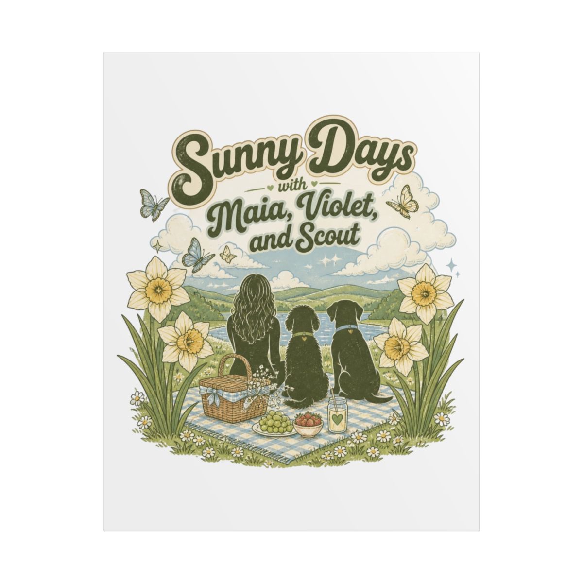 Maia Knight "Sunny Days with Maia, Violet, and Scout" Poster - alternate angle 1, merchandise